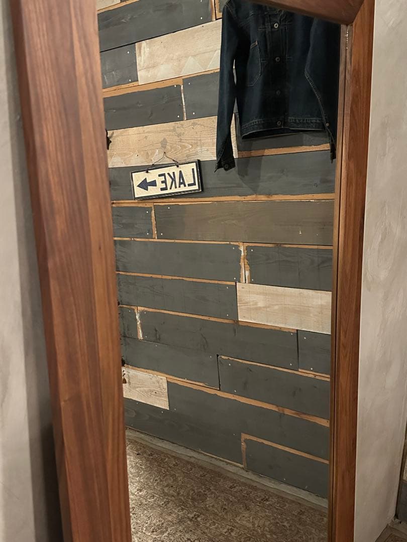 【Momo】鏡　姿見　ミラー　ウォルナット　立て掛け　大きい　格安