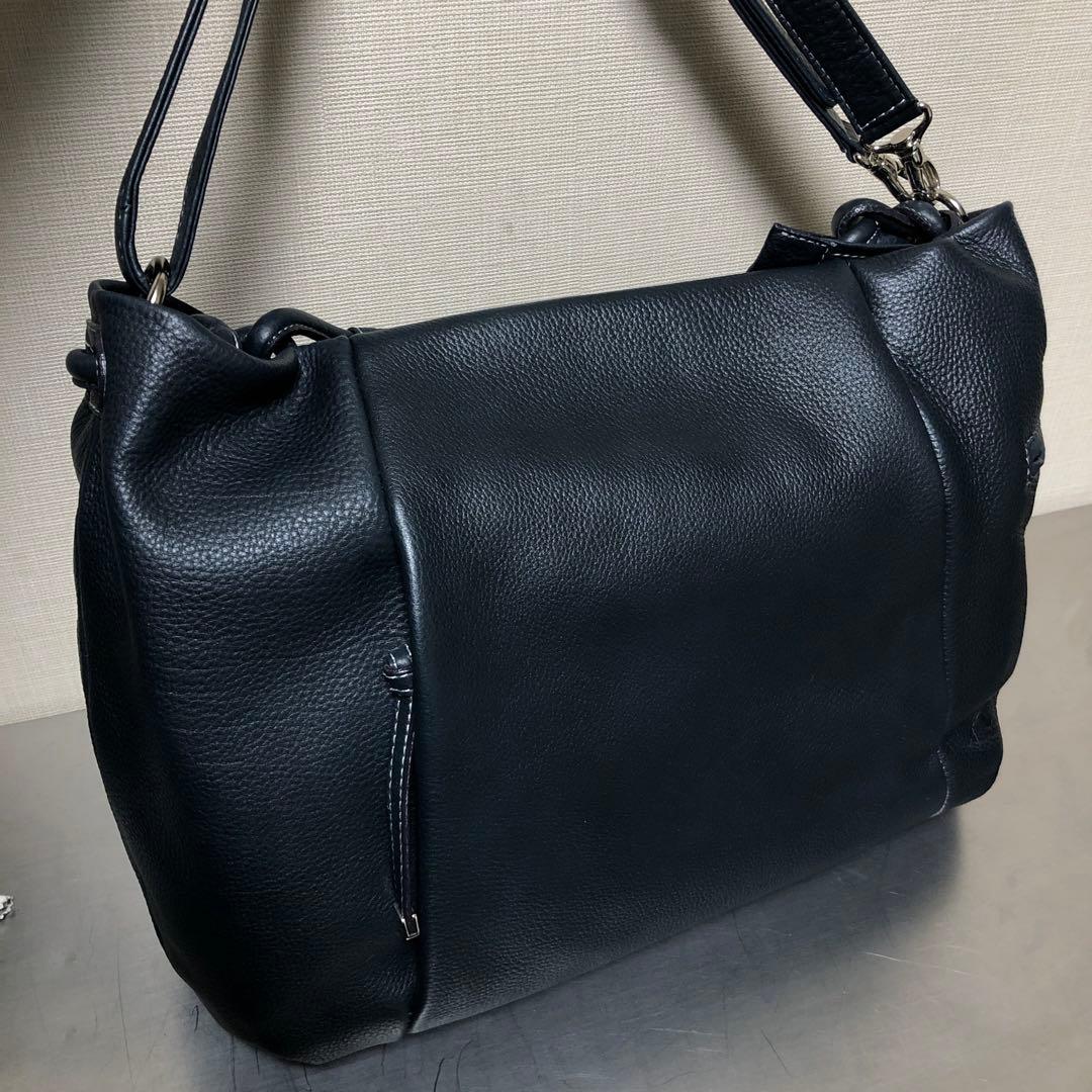 Kitamura キタムラ　横浜本町　本革　牛革　ショルダーバッグ　ハンドバッグ