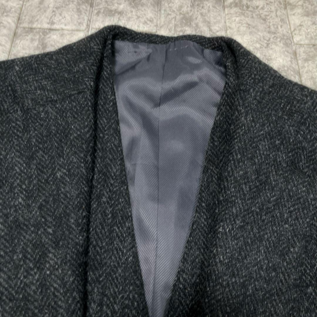 【極美品】スーツセレクト　ハリスツイード　スリーピース　人気　厚手