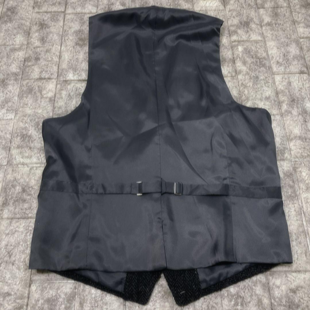 【極美品】スーツセレクト　ハリスツイード　スリーピース　人気　厚手