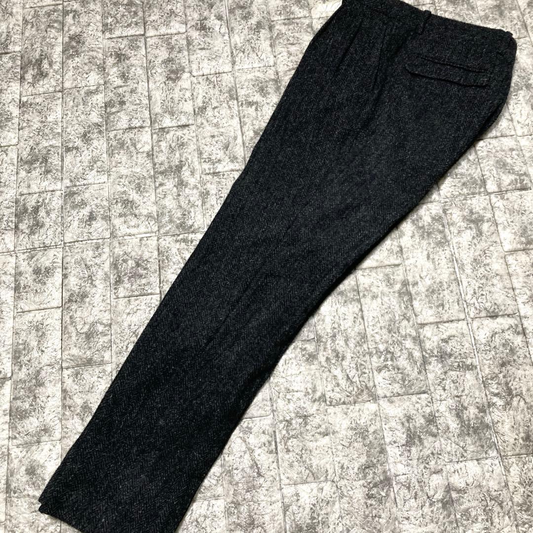 【極美品】スーツセレクト　ハリスツイード　スリーピース　人気　厚手