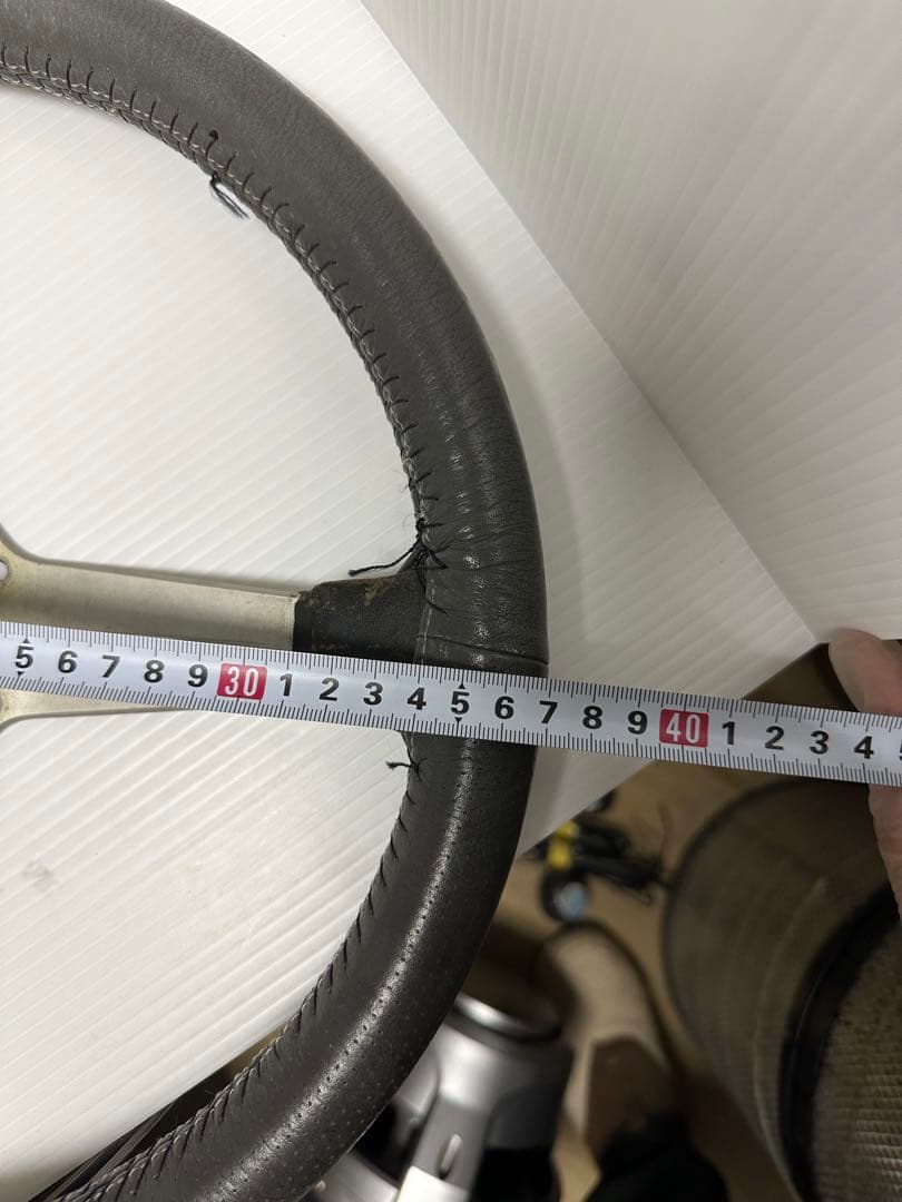 ナルディ　レザー巻き　370mm