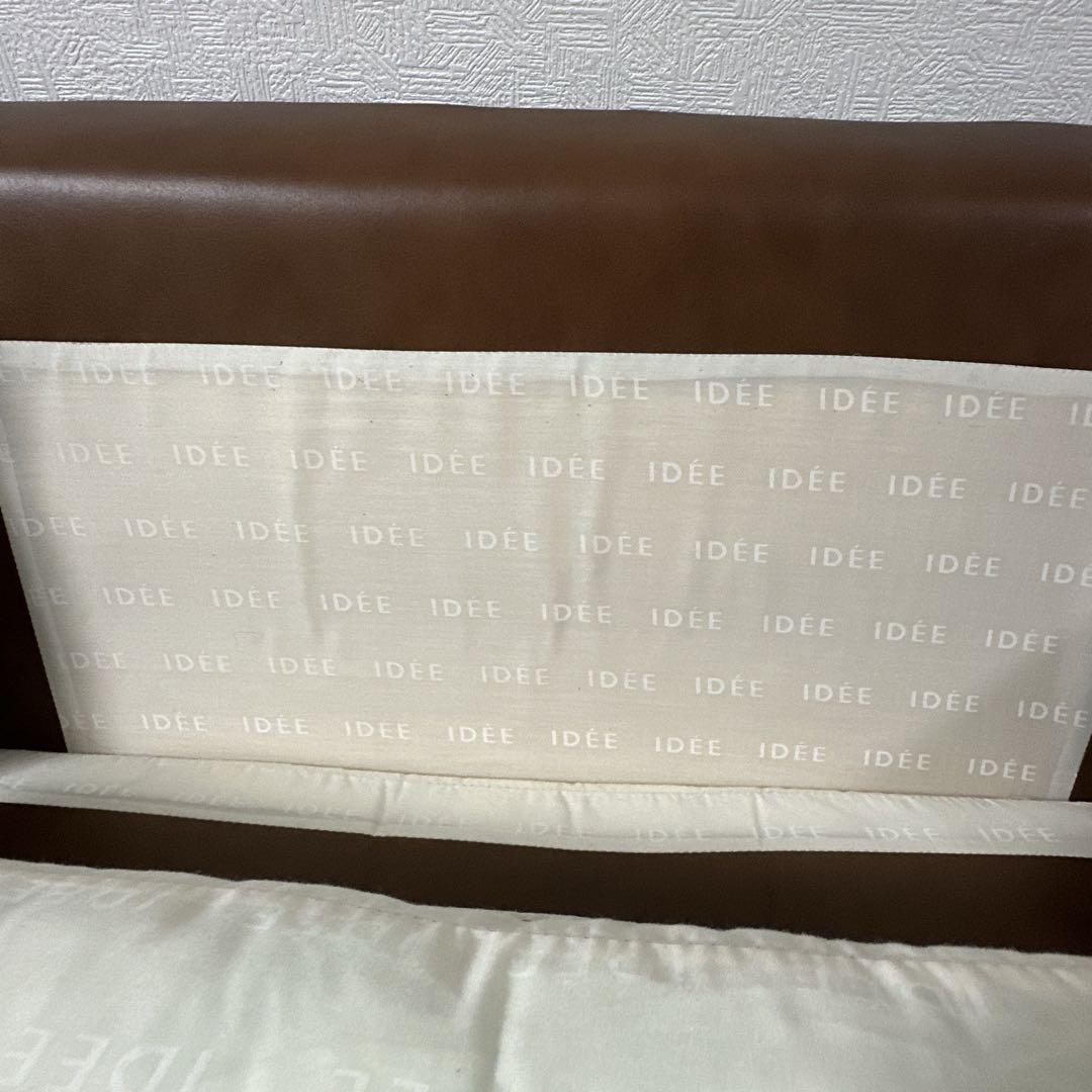 送料無料！美品　IDEE イデー セリュー 本革キャメルヴィンテージ3Pソファ