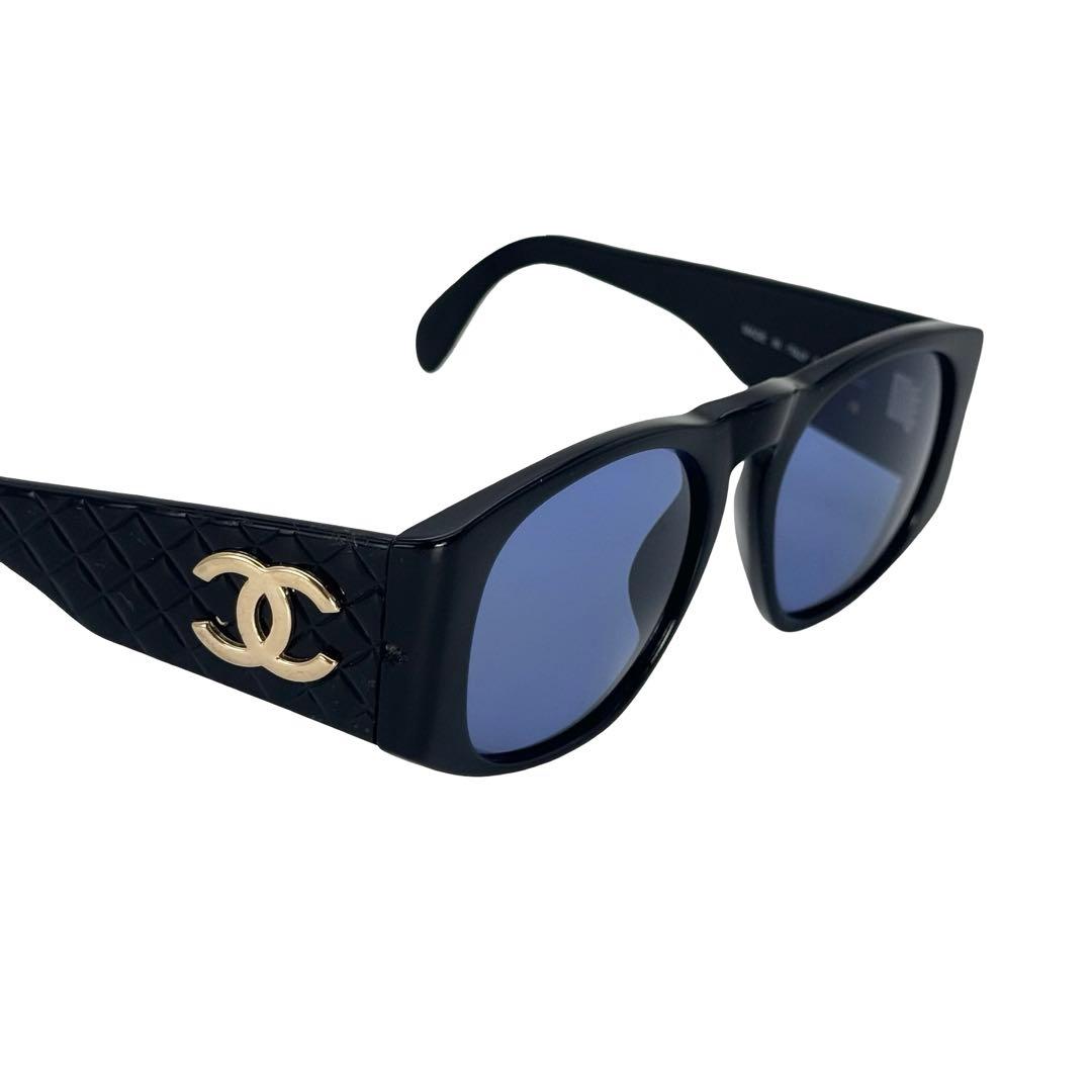 CHANEL シャネル ココマーク マトラッセ サングラス ブラック レディース