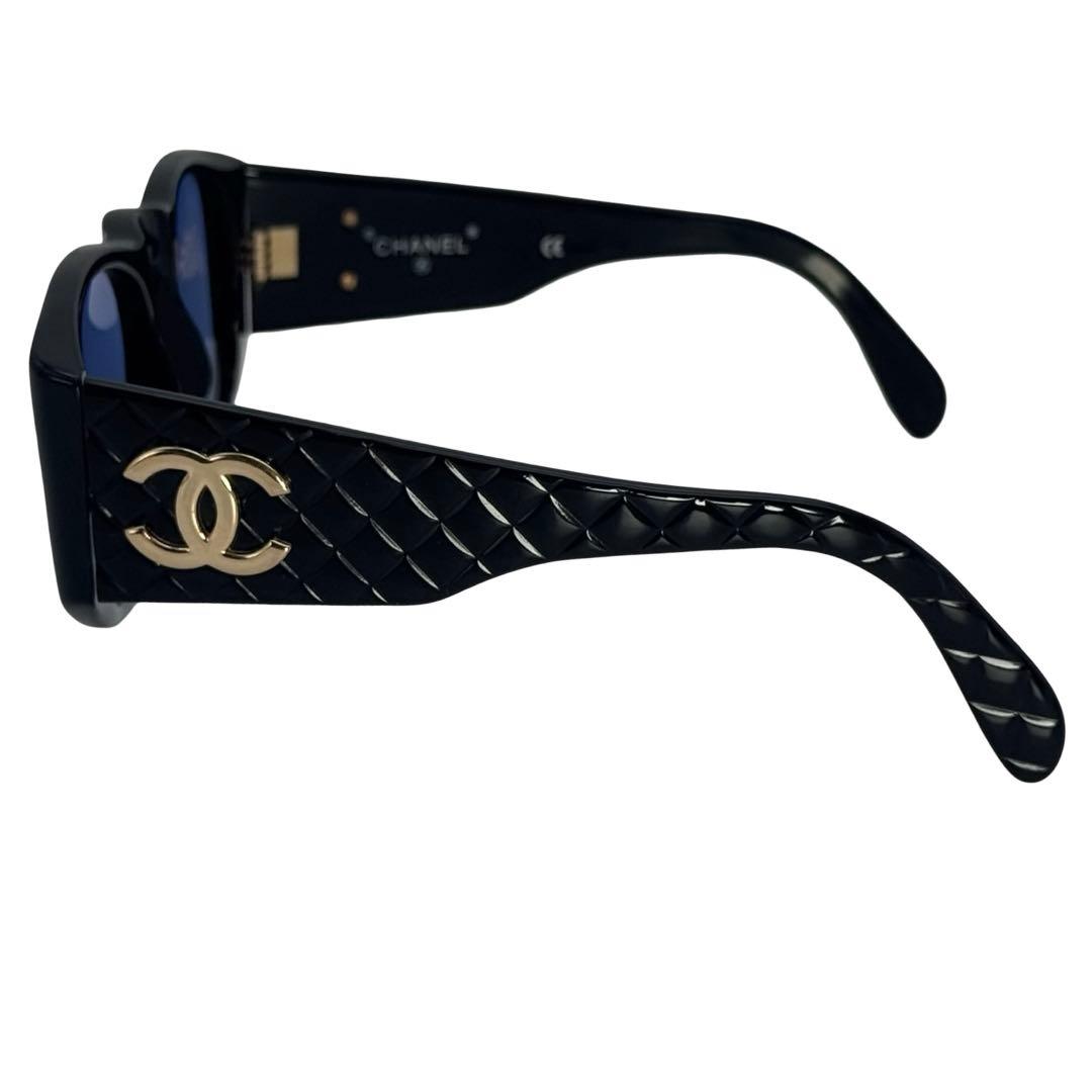 CHANEL シャネル ココマーク マトラッセ サングラス ブラック レディース