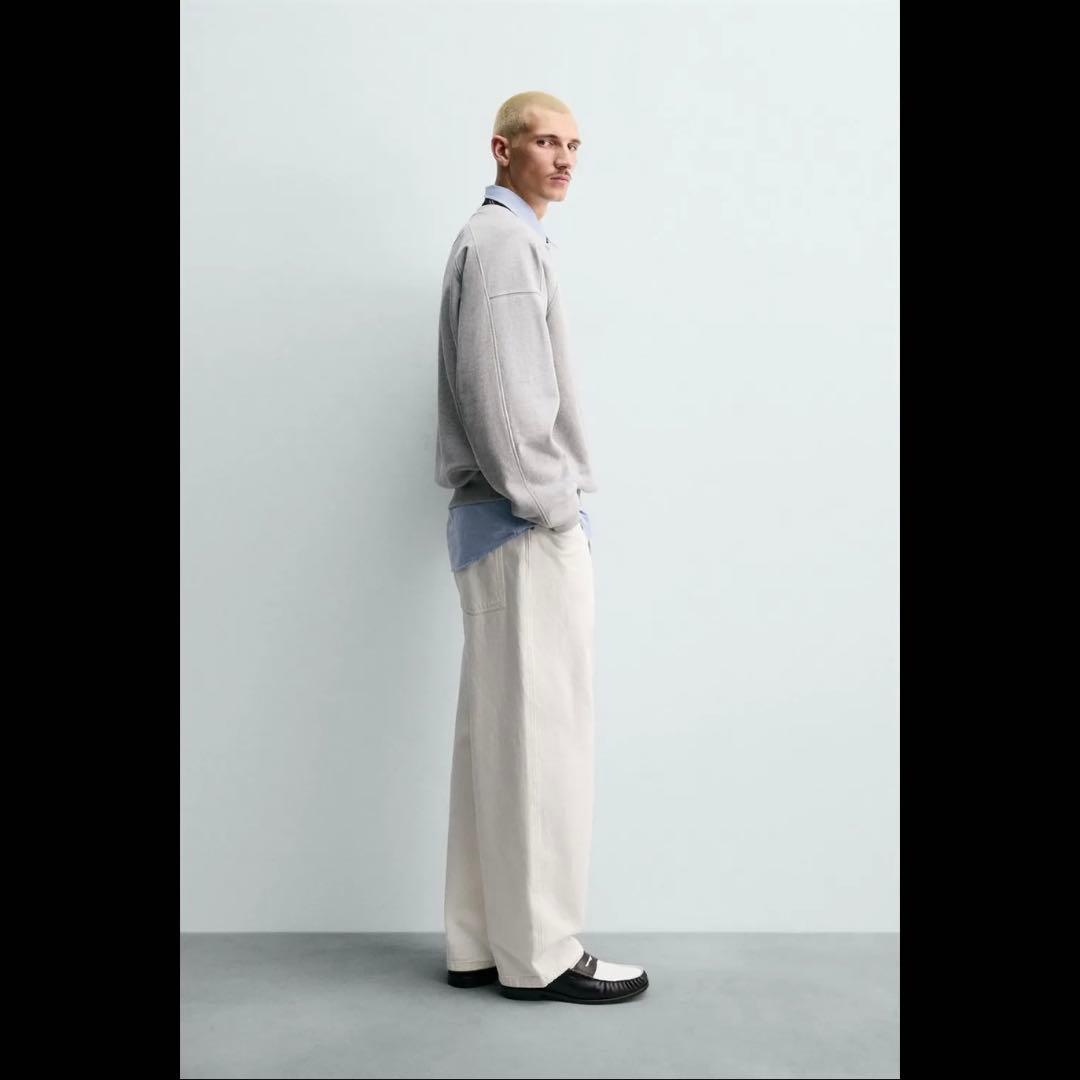 【完売品未使用品】 CHAMPION ZARAパッチクルーネックスウェットシャツ