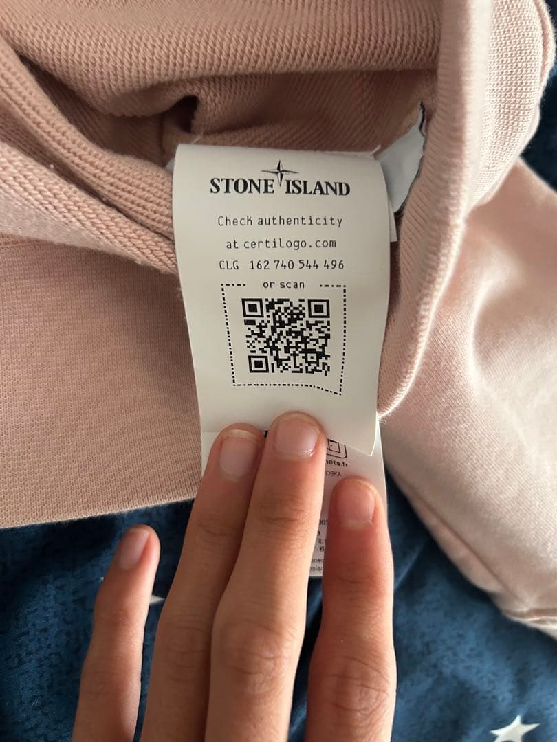 ストーンアイランド　スウェット　ピンク