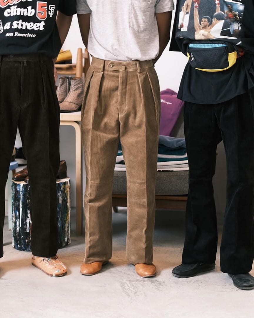 新品同様、NEAT、ニート、コーデュロイ、ワイド、46、ヘリル、コモリ