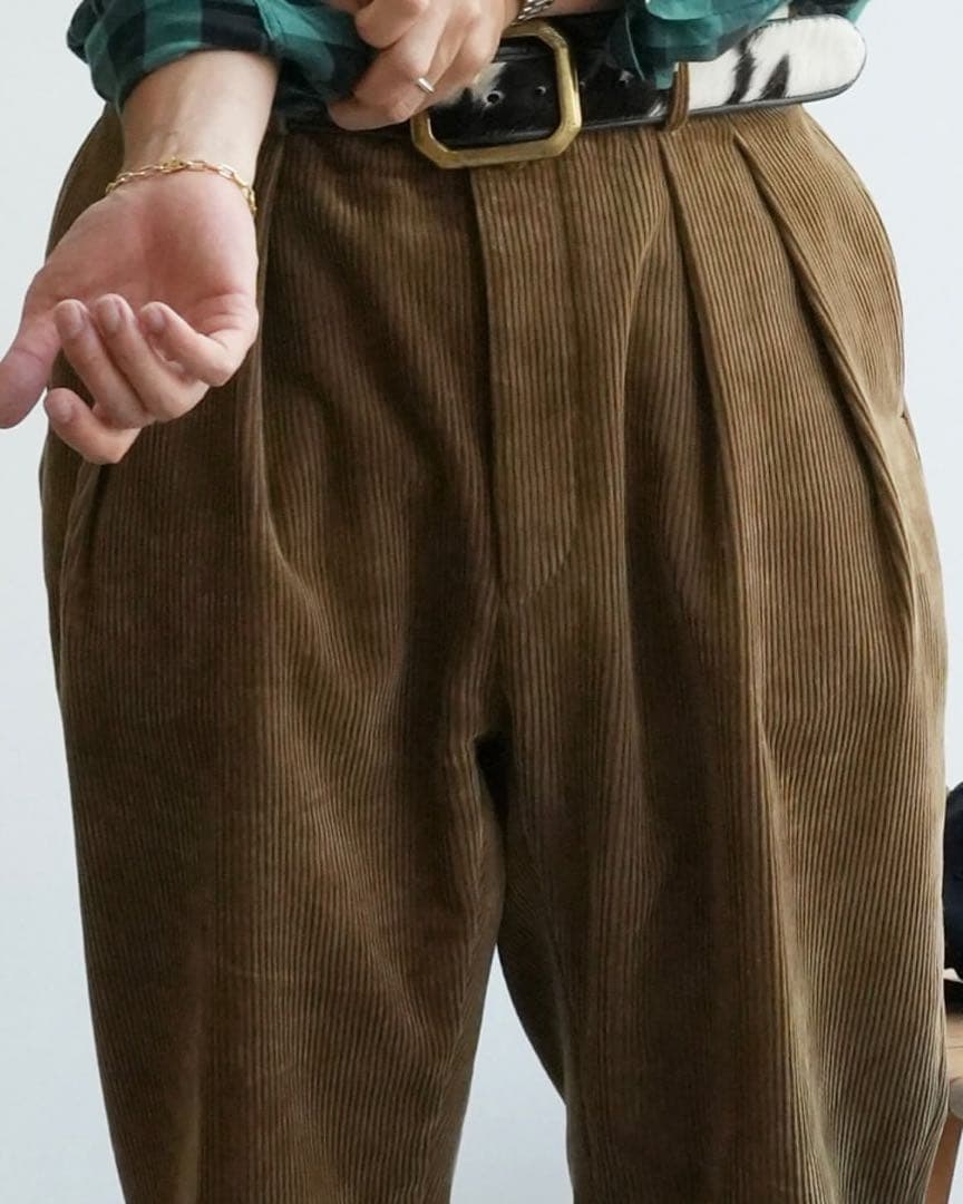 新品同様、NEAT、ニート、コーデュロイ、ワイド、46、ヘリル、コモリ