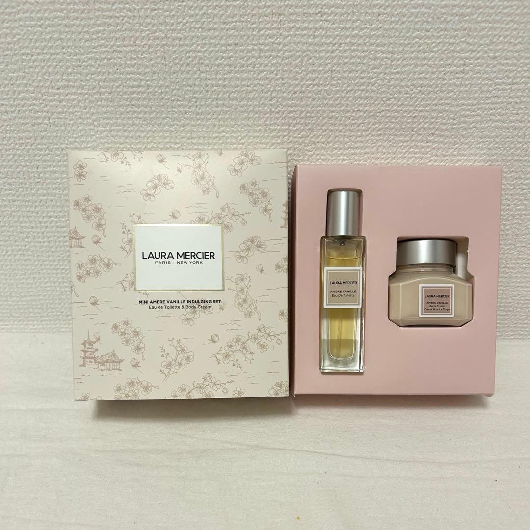 【生産終了品】ローラメルシエ バニラ ボディクリーム&オードトワレセット