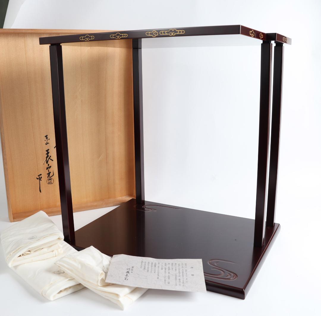 茶道具 鵬雲斎好 山雲棚 川瀬表完 共箱 棚 茶だな