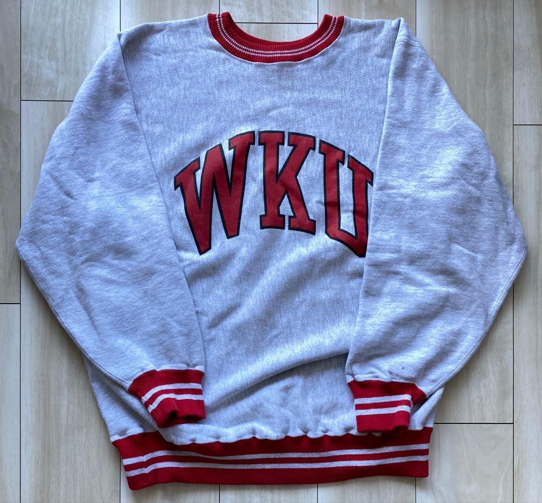 90s USA製 champion リバースウィーブ リブライン 大学ロゴ