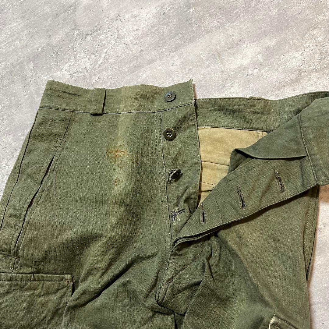 M-47 後期 M47 フランス軍 サイズ21 ヘリンボーン カーゴパンツ　希少