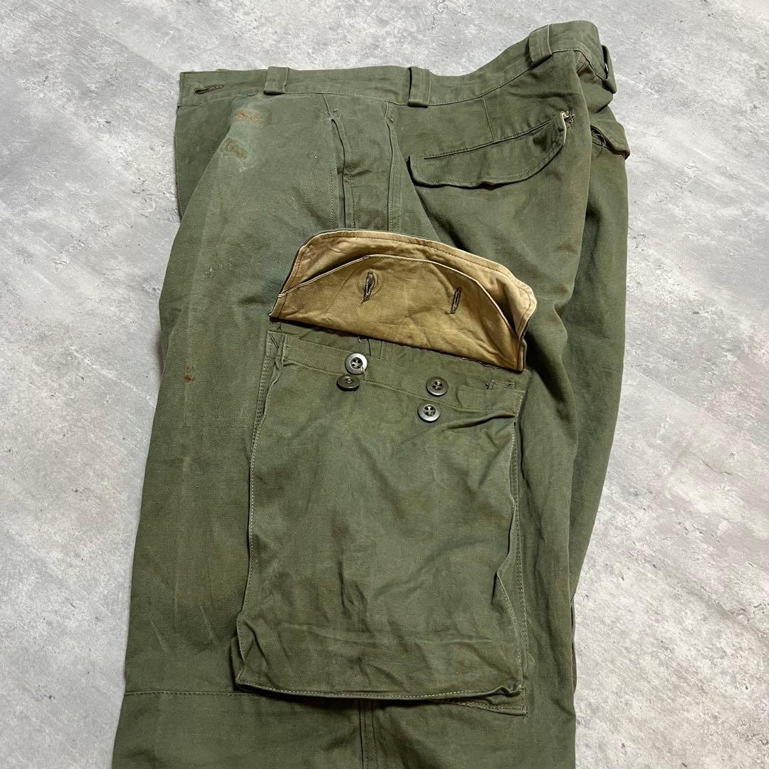 M-47 後期 M47 フランス軍 サイズ21 ヘリンボーン カーゴパンツ　希少