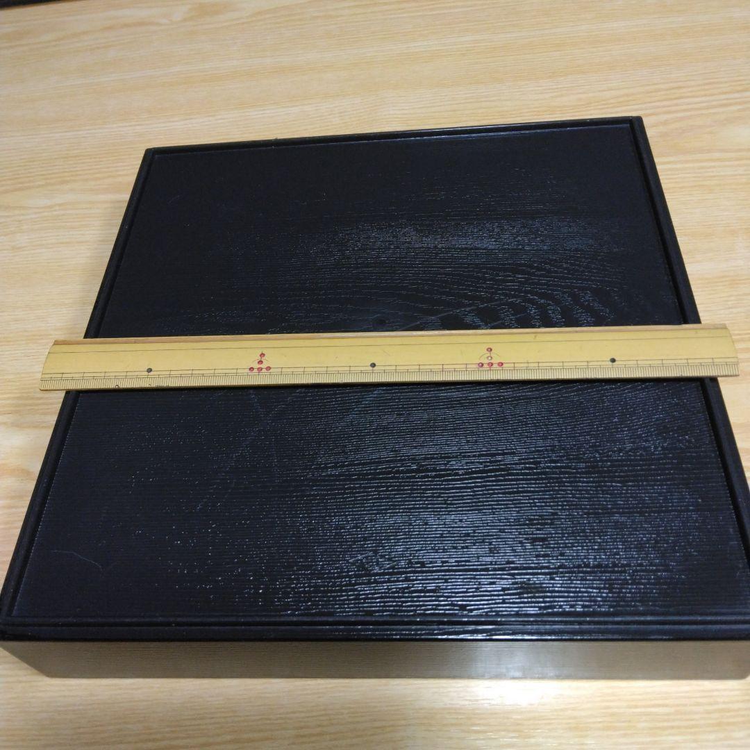 ②松花堂弁当箱 赤い仕切り付き 30㎝×30㎝×約6㎝ 10組セット