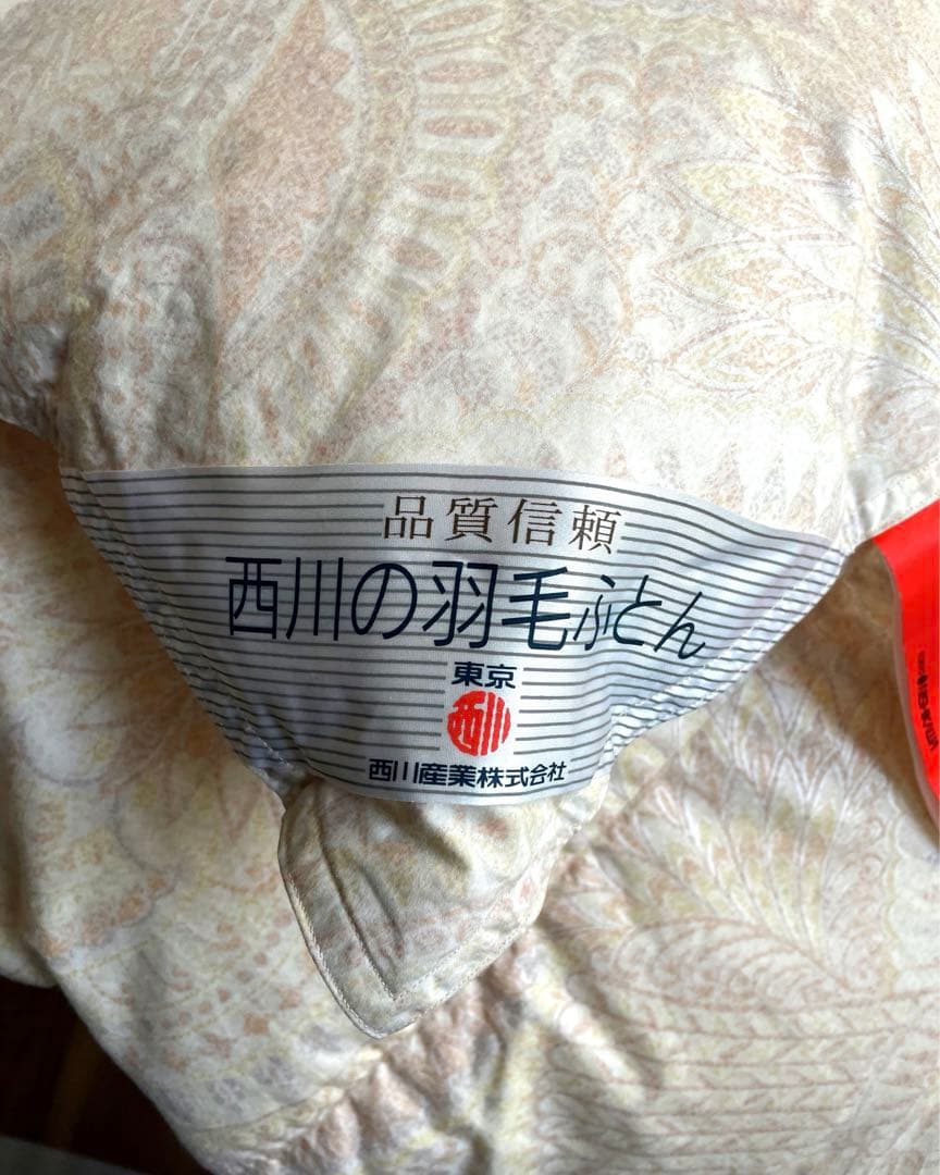 西川　羽毛掛け布団　ダブル　ポーランド産ホワイトダウン