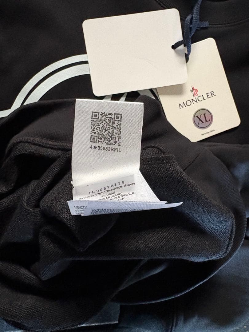 MONCLER ブラック スウェット XL