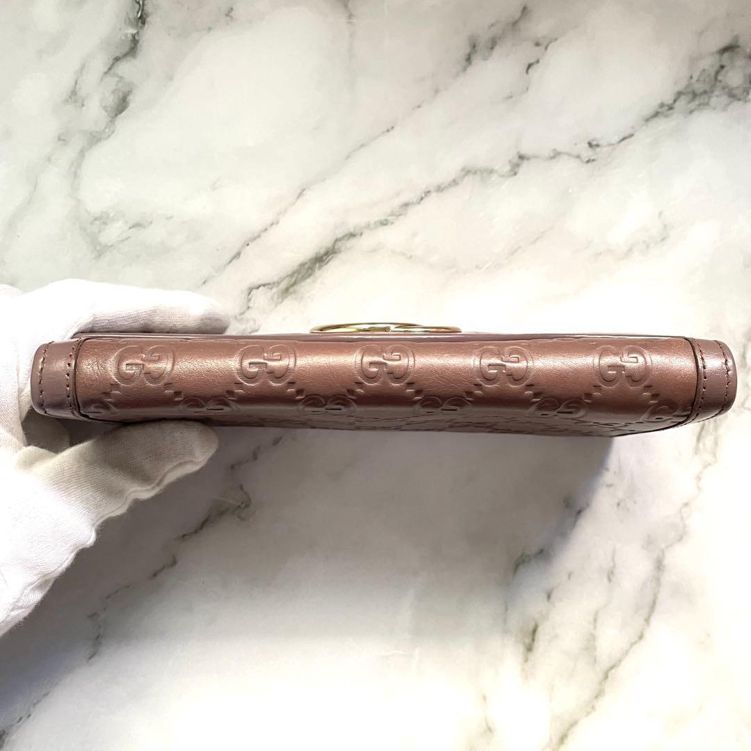 GUCCI グッチ 長財布 シマ インターロッキング ゴールド金具　1010-⑤
