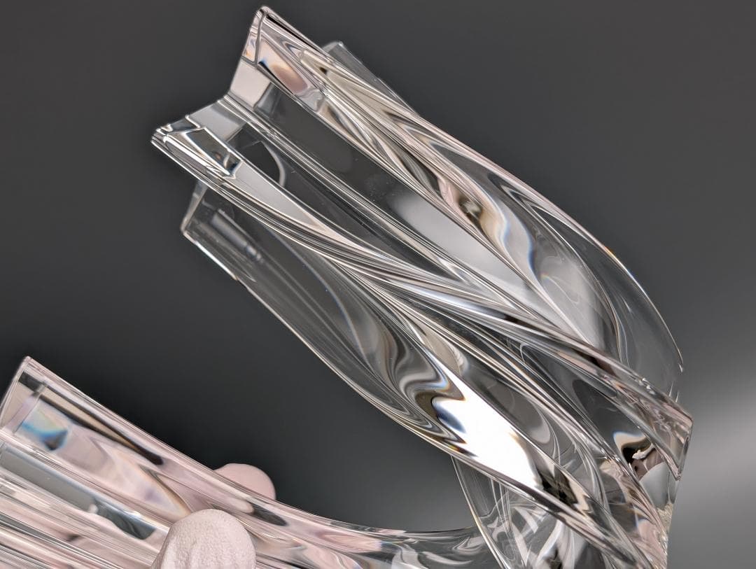 希少 極美品 スチューベン クリスタル オブジェ スターストリーム 流星 箱付