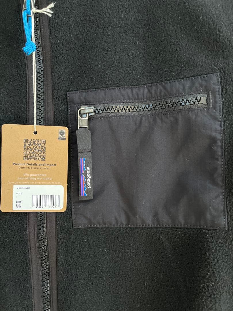 Patagonia シンチラ ベスト 23011 BLK 黒 S メンズ 美品