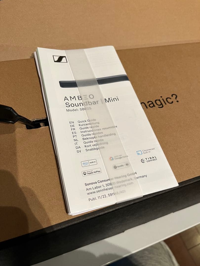 SENNHEISER ゼンハイザー AMBEO Soundbar Mini