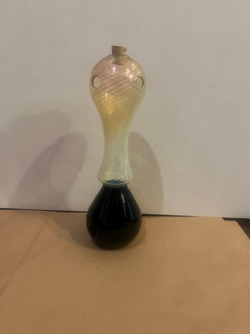 専用　スワールパターンのガラス製品　センドアップ　お香立て