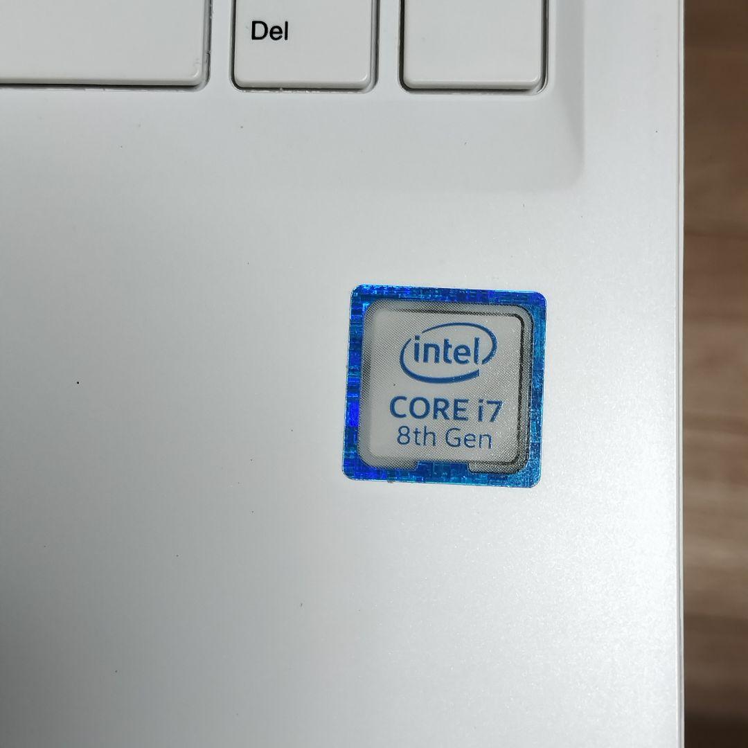 NEC ホワイト ノートPC フルHD タッチパネル, CORE i7/8th