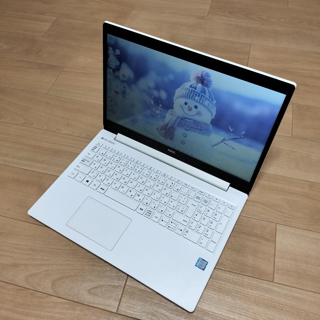 NEC ホワイト ノートPC フルHD タッチパネル, CORE i7/8th