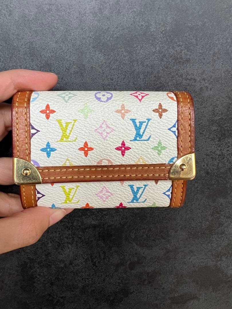 ルイヴィトン　マルチカラー　ミニ財布