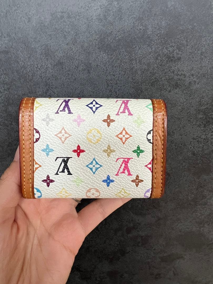 ルイヴィトン　マルチカラー　ミニ財布