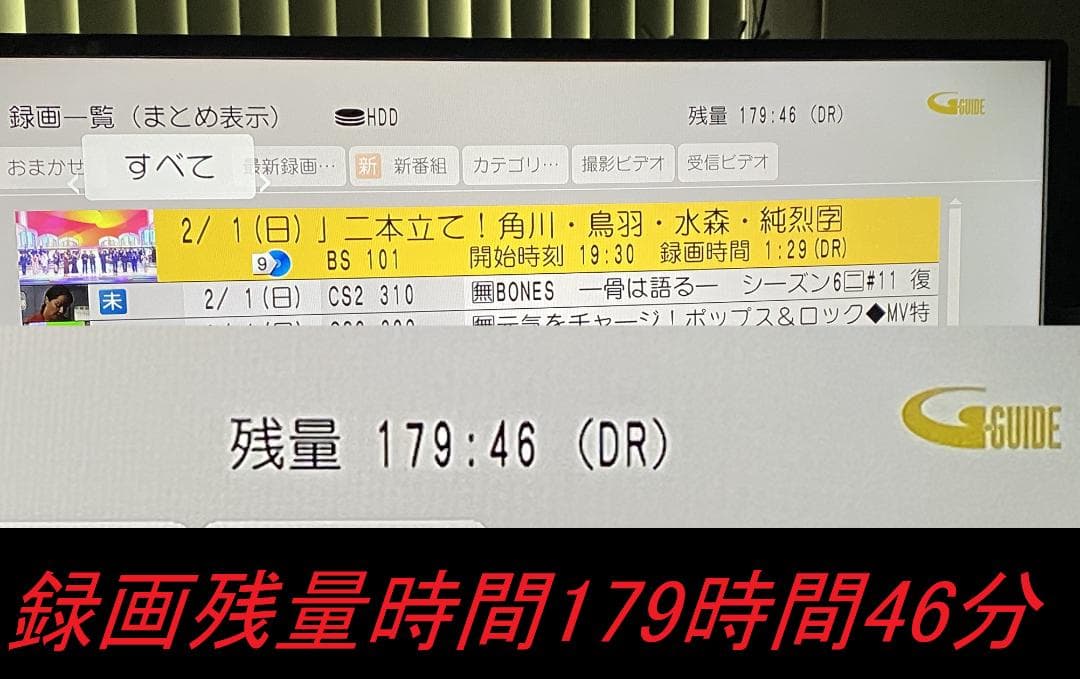 タイムセール中Panasonic　DMR-BRZ2000 「HDD:2TB」