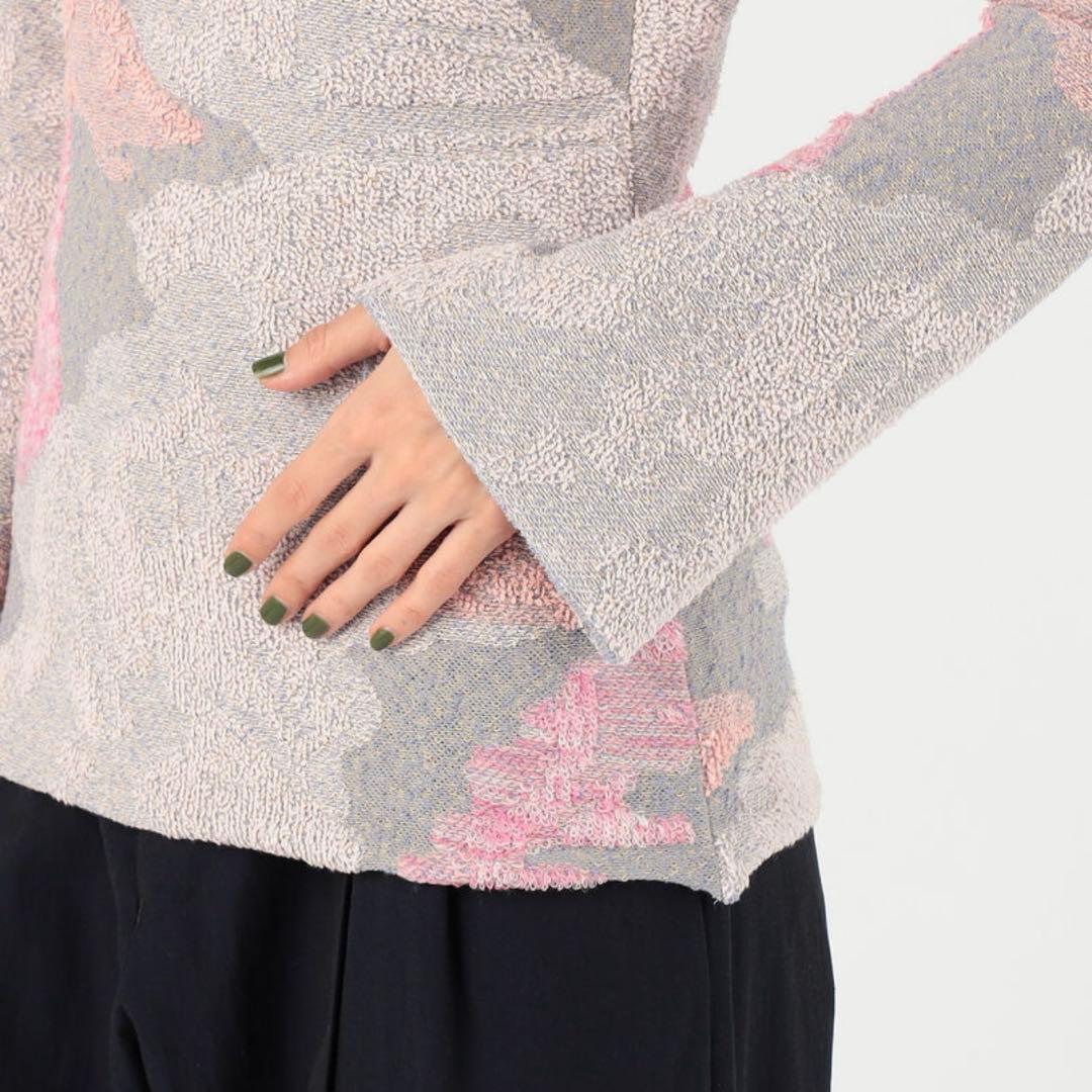 【春色】 Mame Kurogouchi ハイネック トップス ピンク