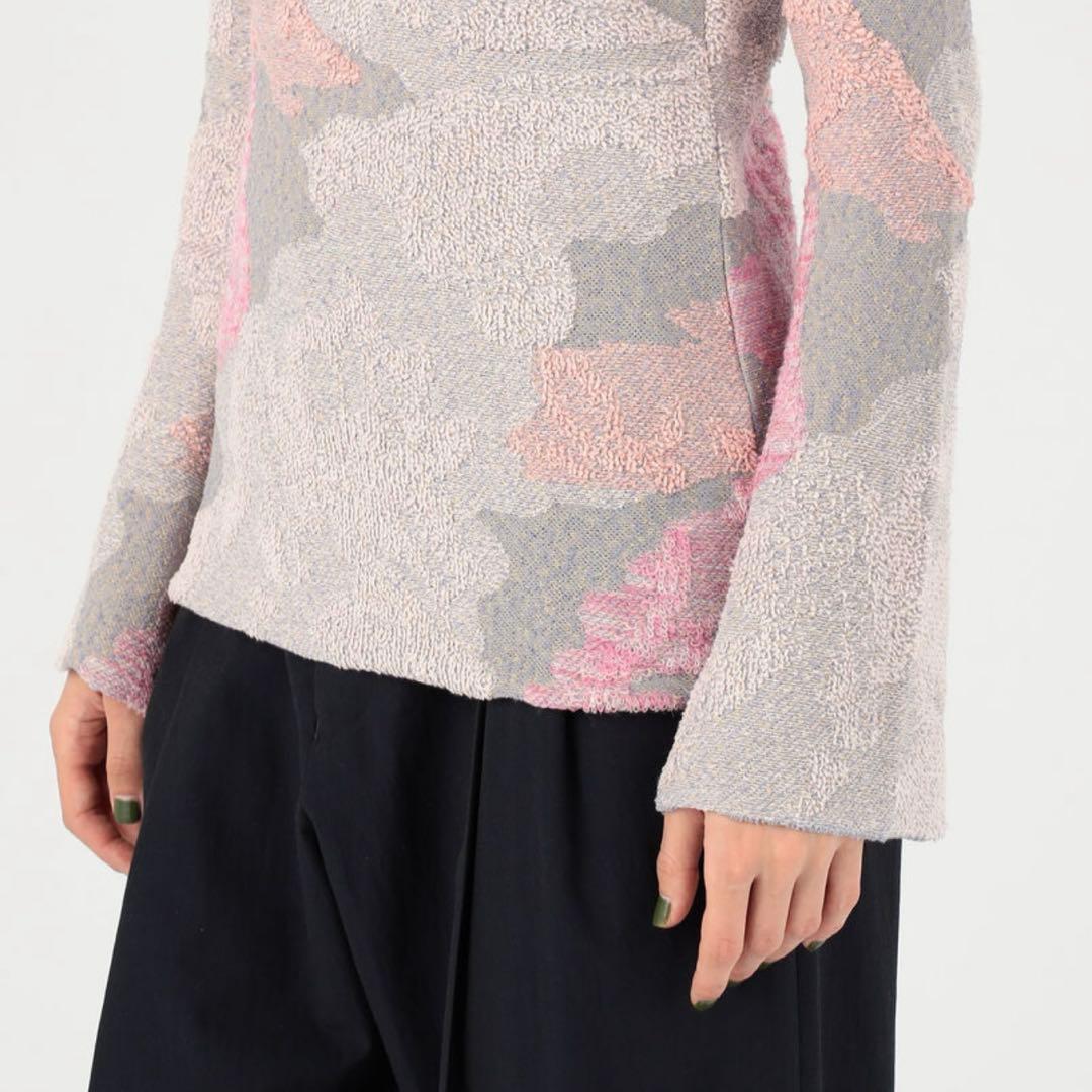 【春色】 Mame Kurogouchi ハイネック トップス ピンク