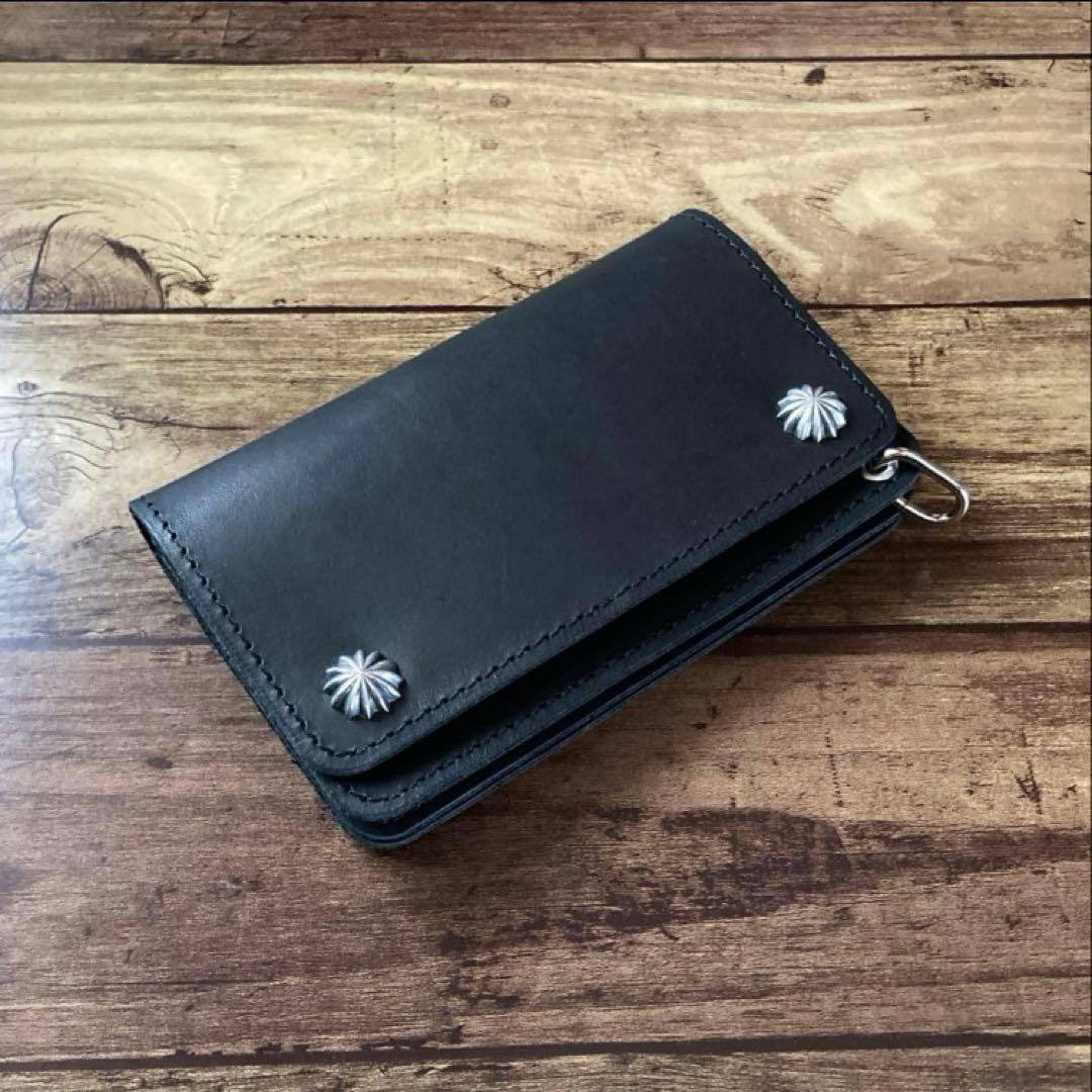 【まさる】COW CRUST クラストレザー トラッカーウォレット150