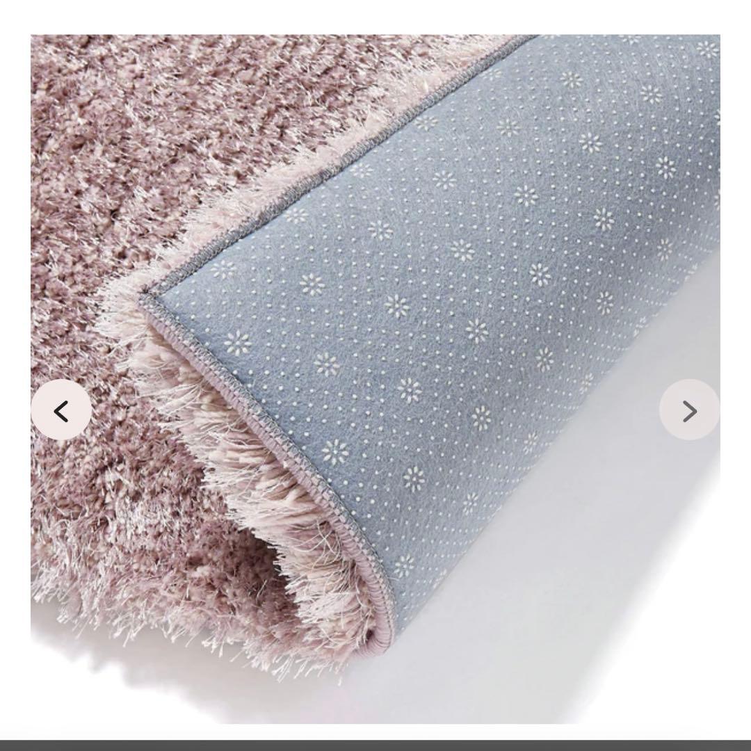 カボス　フランフラン　カーペット　ラグ　低反発カステラグ L ピンク