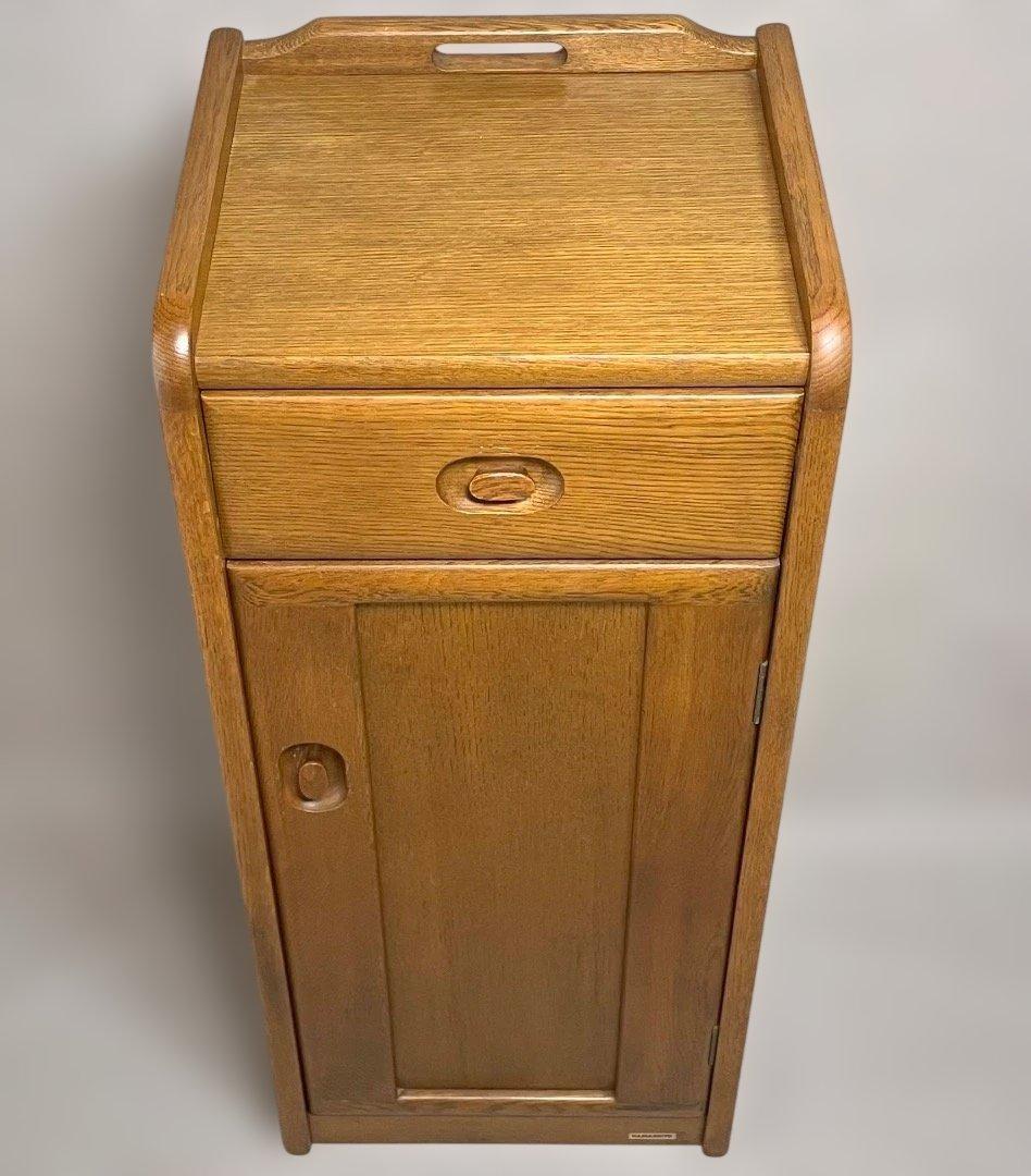 浜本工芸 (ハマモトコウゲイ) 電話台 木製電話台 ファックス台 引き出し付き
