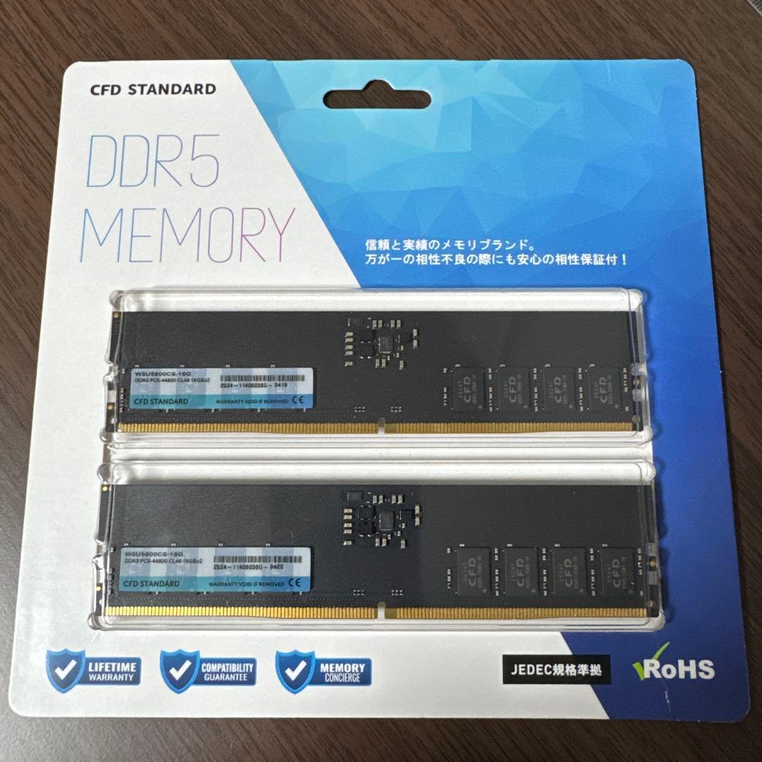 ほぼ未使用CFD販売 DDR5-5600 32GB デスクトップPC用