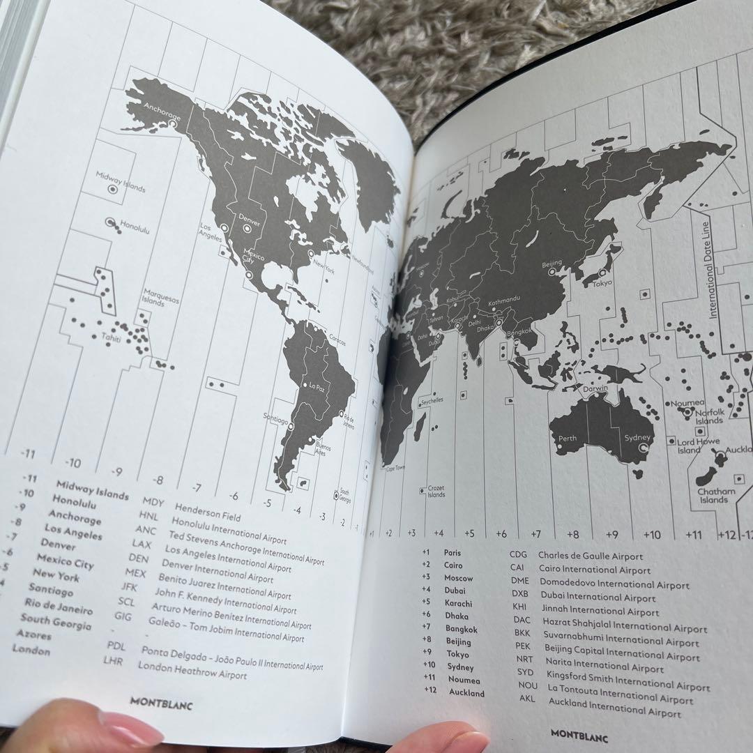 MONTBLANC ブラックレザー ノートブック