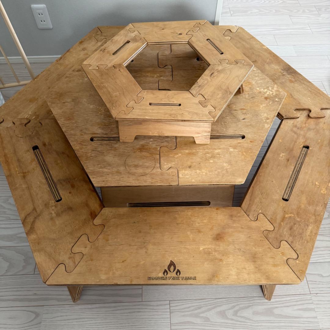 The Arth ヘキサテーブルセット woodenfiretable 旧ロゴ
