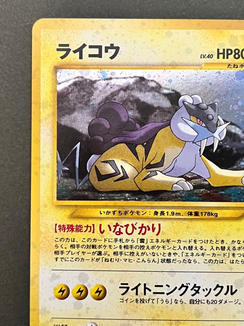 旧裏【ライコウ】【状態A】★拡張パック第3弾 めざめる伝説 No.243