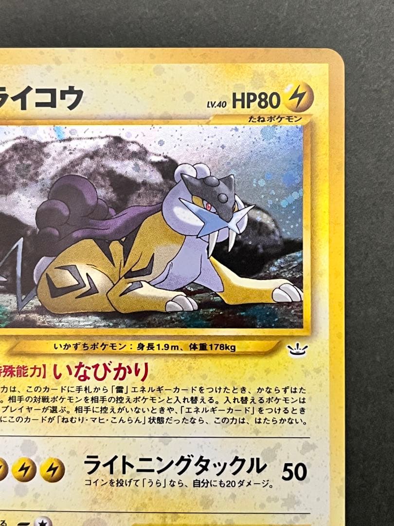 旧裏【ライコウ】【状態A】★拡張パック第3弾 めざめる伝説 No.243