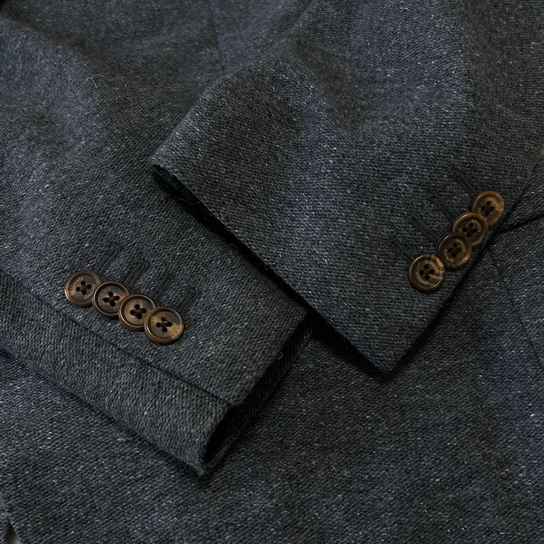 希少 52 イレブンティ イタリア製ツイード ウール ジャケット 大きいサイズ