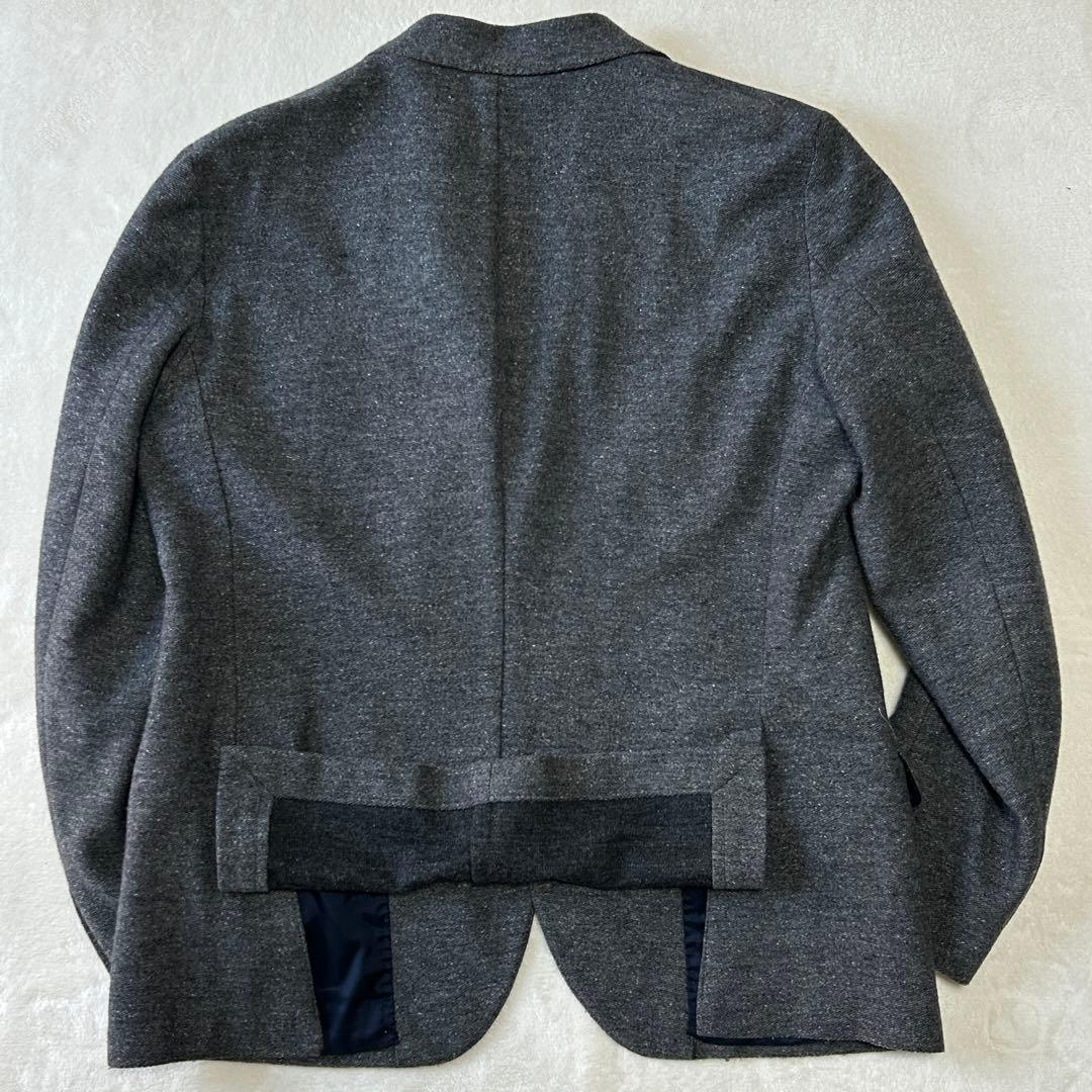 希少 52 イレブンティ イタリア製ツイード ウール ジャケット 大きいサイズ