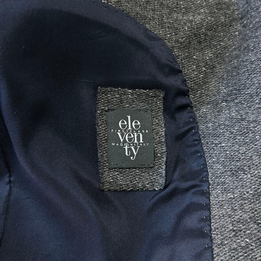 希少 52 イレブンティ イタリア製ツイード ウール ジャケット 大きいサイズ