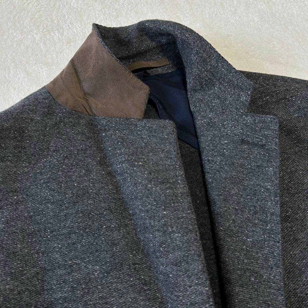 希少 52 イレブンティ イタリア製ツイード ウール ジャケット 大きいサイズ