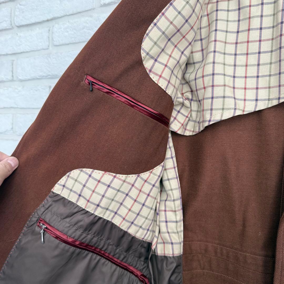 美品【マクレガー】ノーフォークジャケット　ヘビーコットンツイル　ブラウン