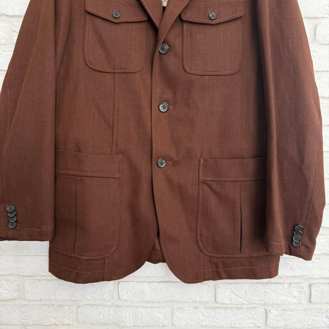 美品【マクレガー】ノーフォークジャケット　ヘビーコットンツイル　ブラウン