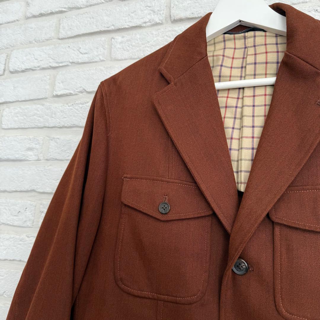 美品【マクレガー】ノーフォークジャケット　ヘビーコットンツイル　ブラウン