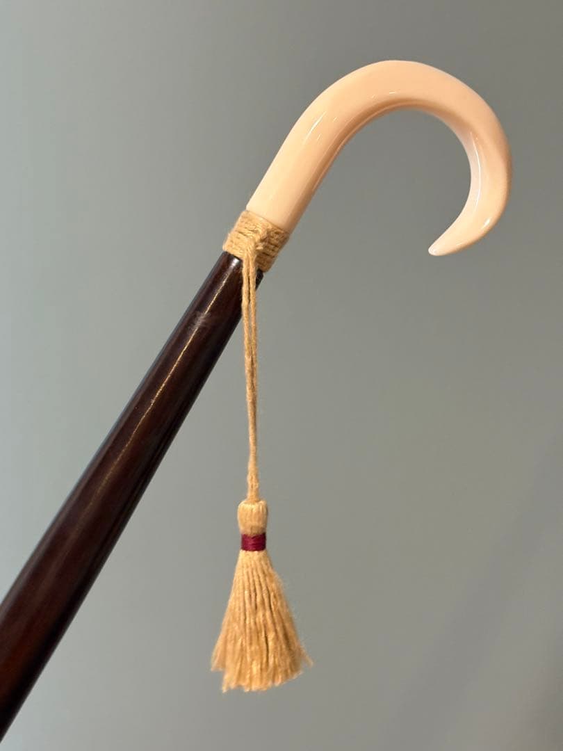 イイダ傘店　日傘　ぶどうパン柄　刺繍　シミ・カケあり