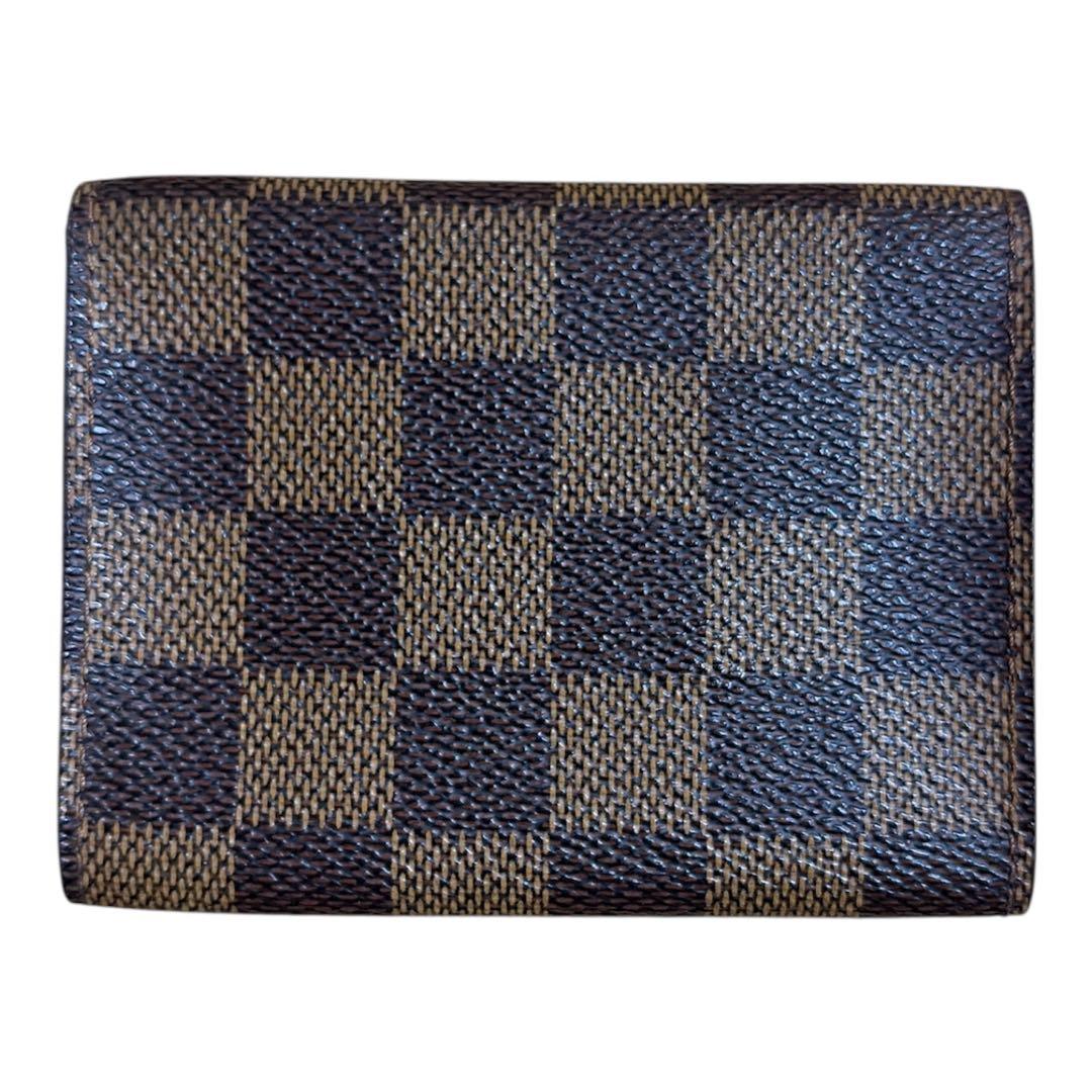 【美品】LOUIS VUITTON ダミエ レザー カードケース ユニセックス